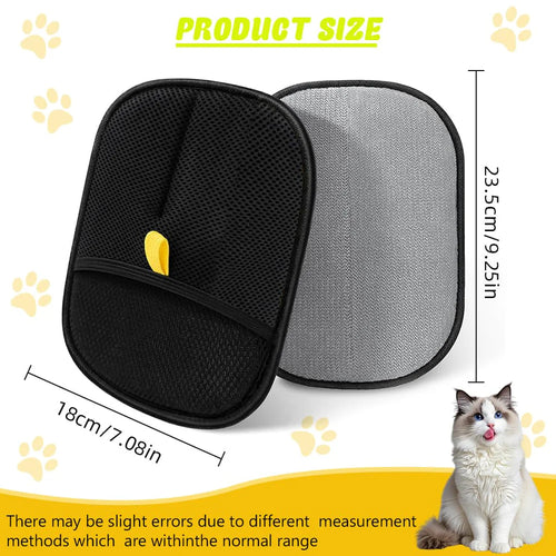 Pet Hair Removal Glove – Reusable Grooming & Fur Collector for Dogs & Cats